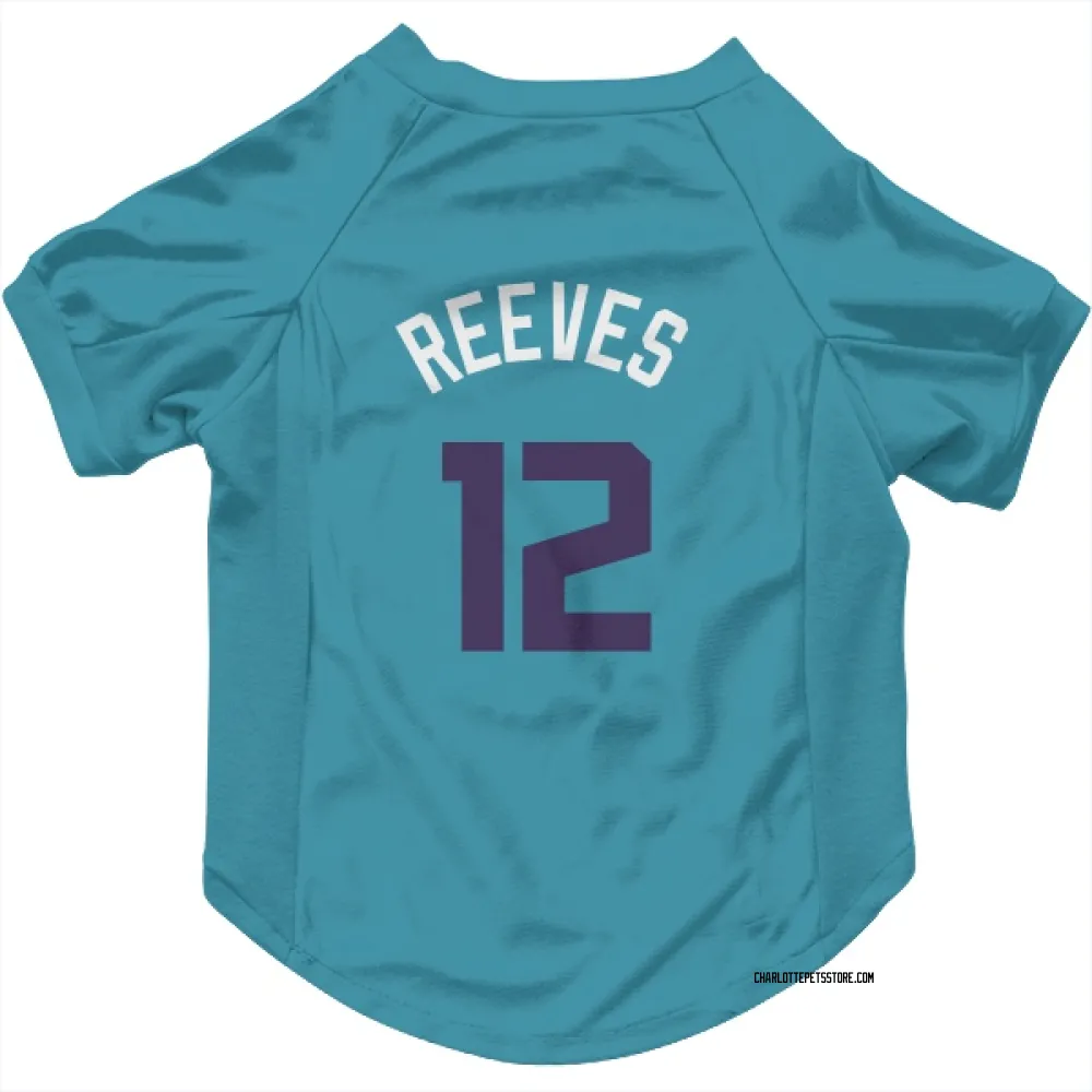 Charlotte Hornets Antonio Reeves Teal Purple Pet Jersey for Dog & Cat