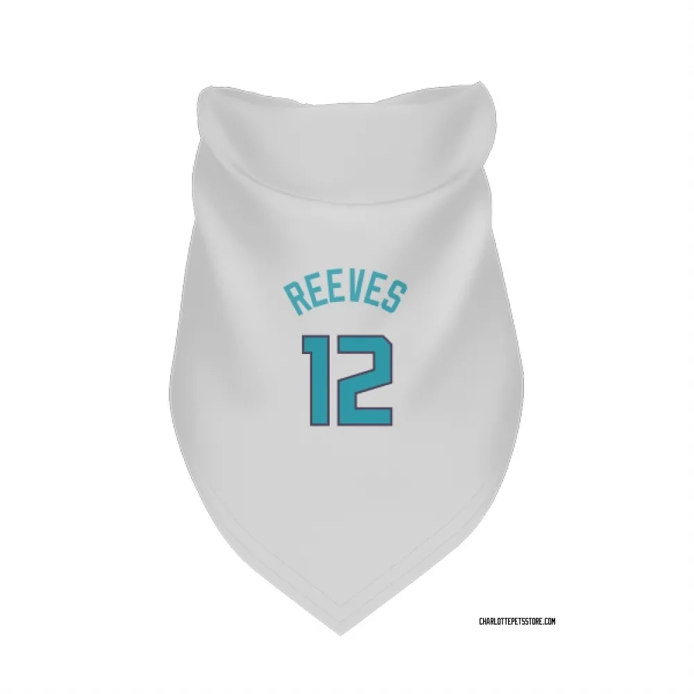Charlotte Hornets Antonio Reeves White Pet Bandana for Dog & Cat