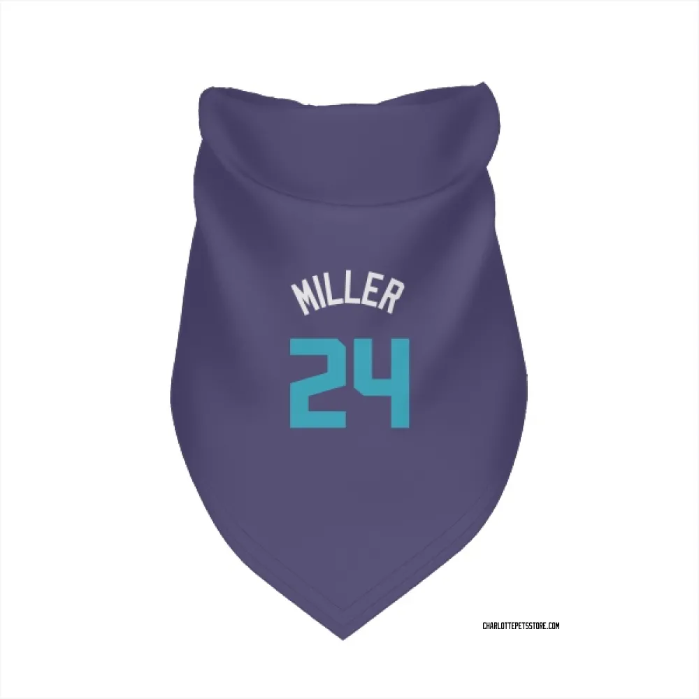 Charlotte Hornets Brandon Miller Purple Pet Bandana for Dog & Cat