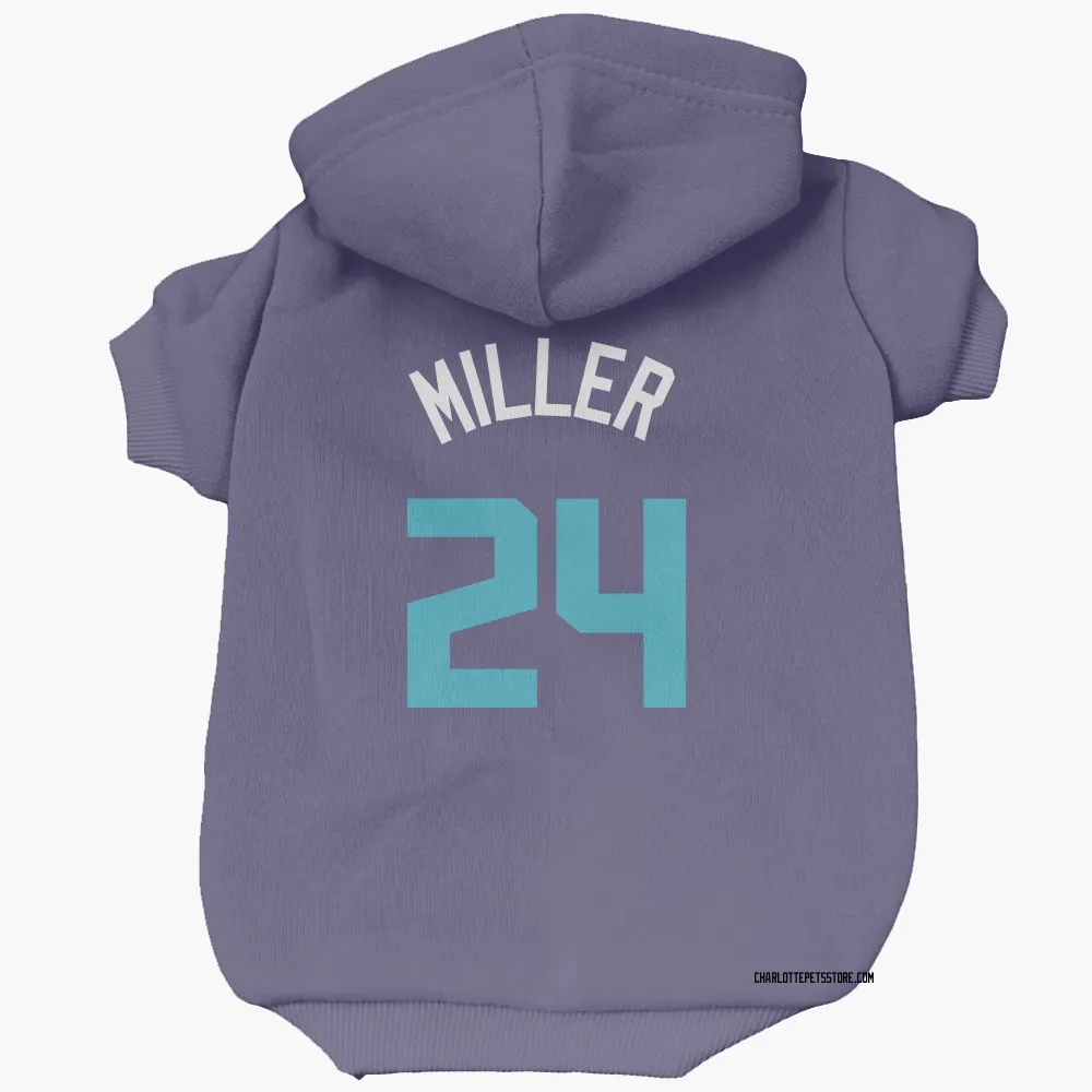 Charlotte Hornets Brandon Miller Purple Pet Hoodie for Dog & Cat