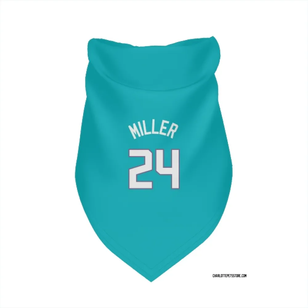 Charlotte Hornets Brandon Miller Teal Pet Bandana for Dog & Cat