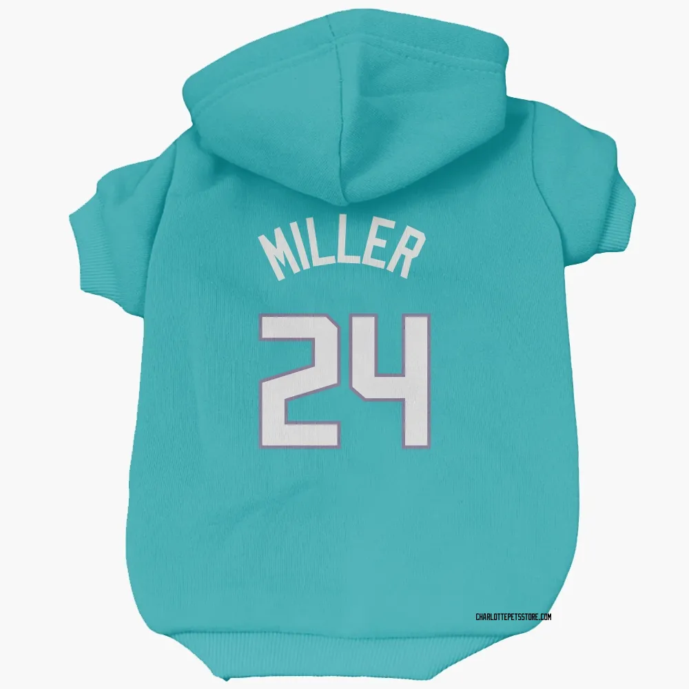 Charlotte Hornets Brandon Miller Teal Pet Hoodie for Dog & Cat