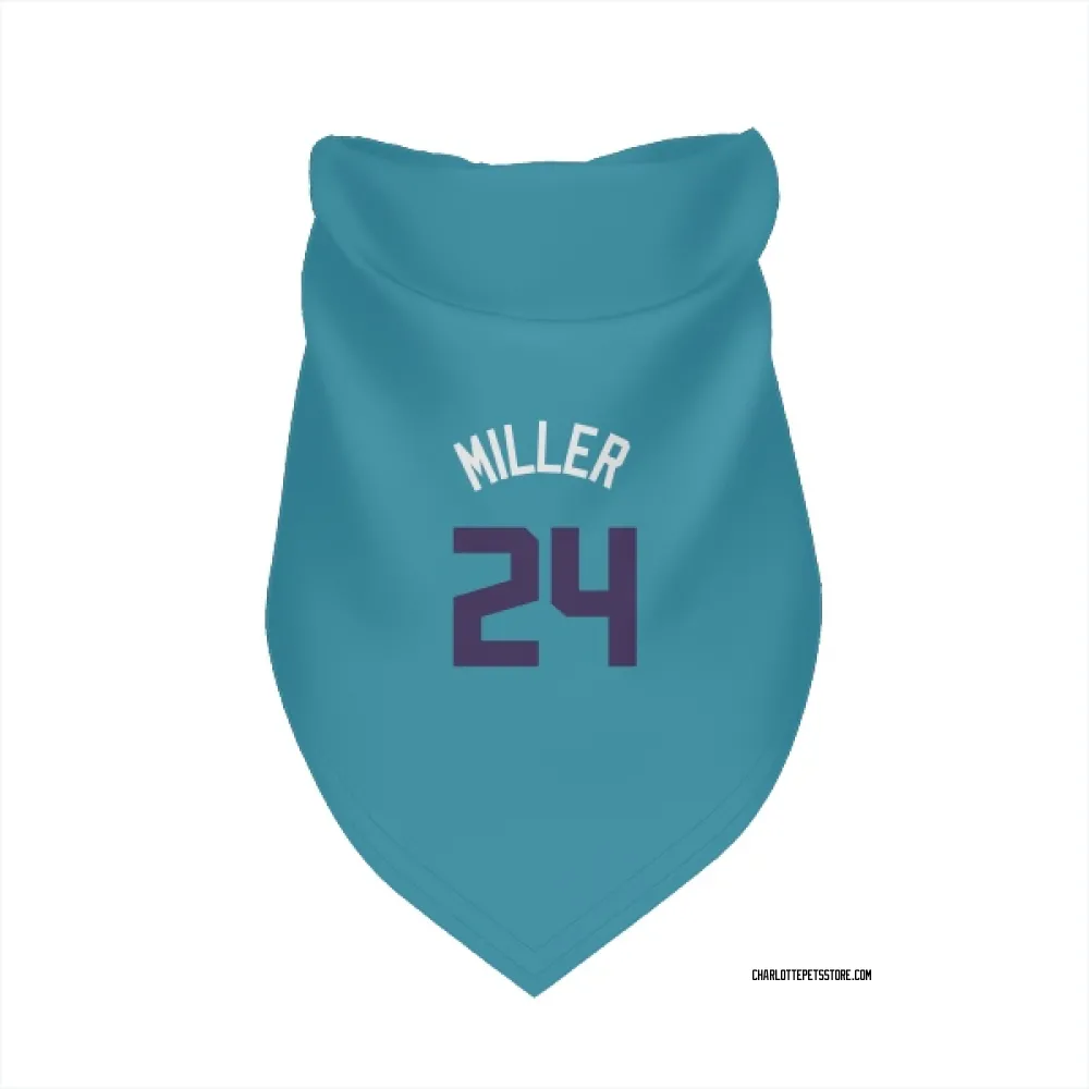 Charlotte Hornets Brandon Miller Teal Purple Pet Bandana for Dog & Cat