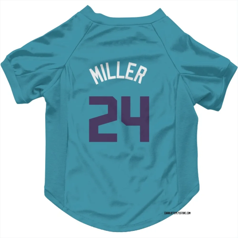 Charlotte Hornets Brandon Miller Teal Purple Pet Jersey for Dog & Cat