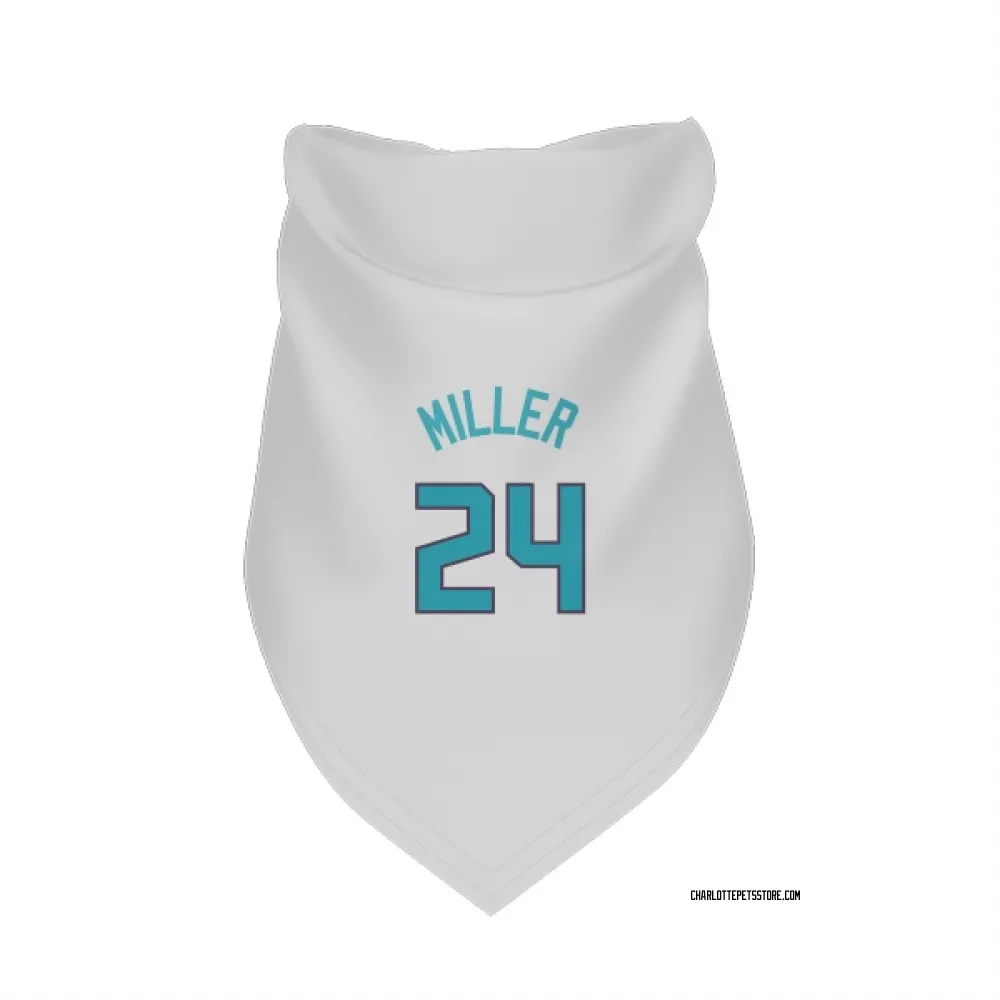 Charlotte Hornets Brandon Miller White Pet Bandana for Dog & Cat