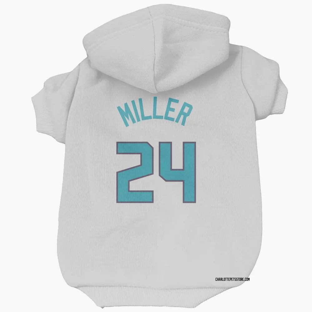 Charlotte Hornets Brandon Miller White Pet Hoodie for Dog & Cat