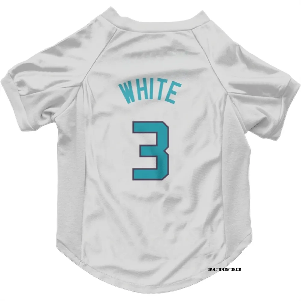 Charlotte Hornets Coby White White Pet Jersey for Dog & Cat