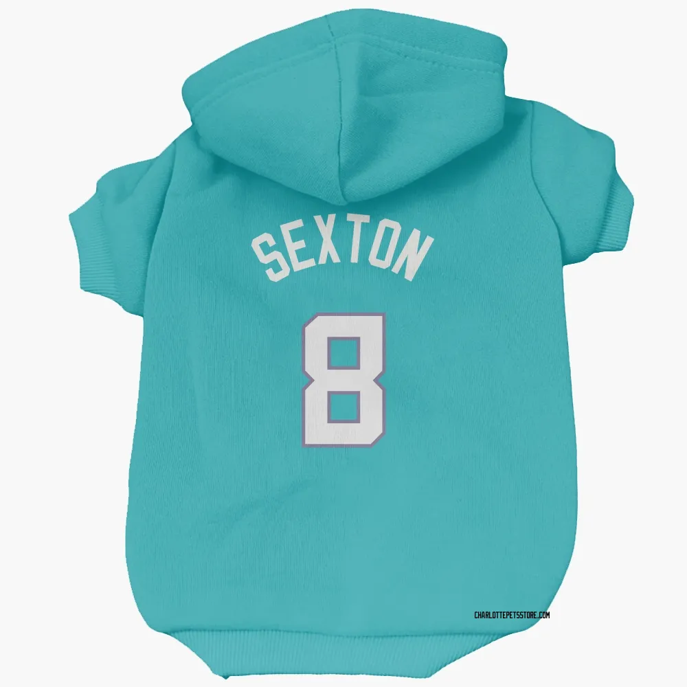 Charlotte Hornets Collin Sexton Teal Pet Hoodie for Dog & Cat