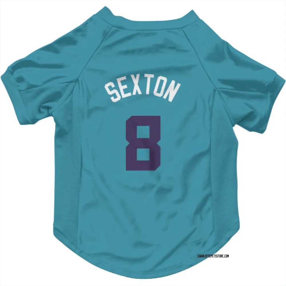 Charlotte Hornets Collin Sexton Teal Purple Pet Jersey for Dog & Cat