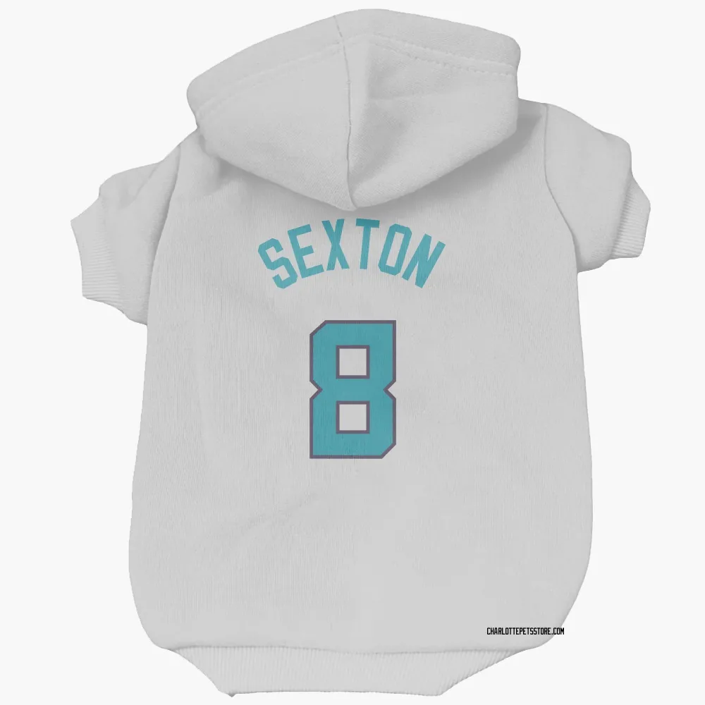 Charlotte Hornets Collin Sexton White Pet Hoodie for Dog & Cat