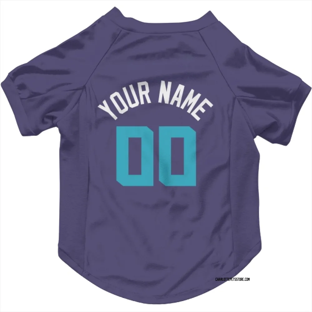 Charlotte Hornets Custom Purple Pet Jersey for Dog & Cat