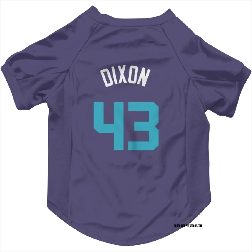Charlotte Hornets Eric Dixon Purple Pet Jersey for Dog & Cat