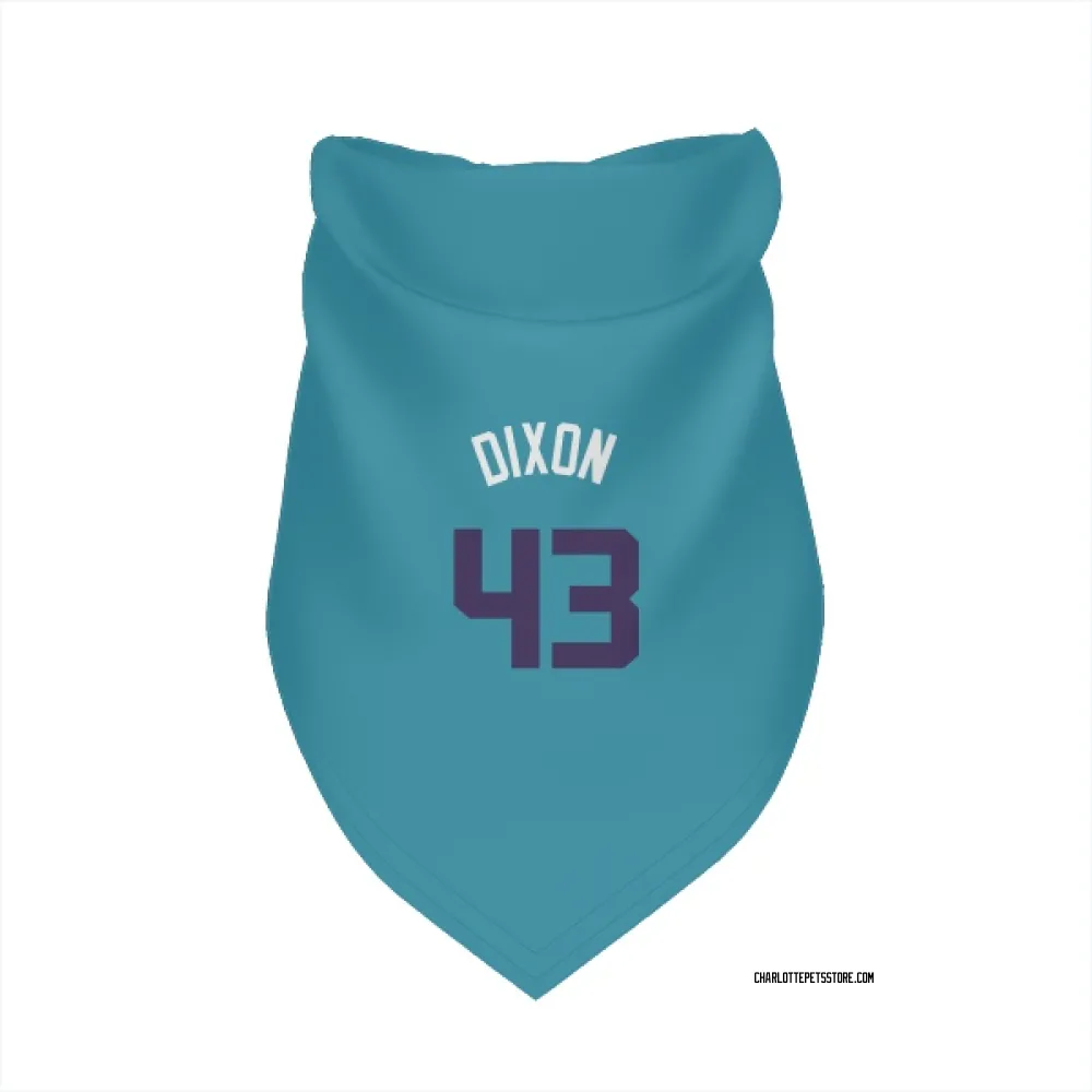 Charlotte Hornets Eric Dixon Teal Purple Pet Bandana for Dog & Cat