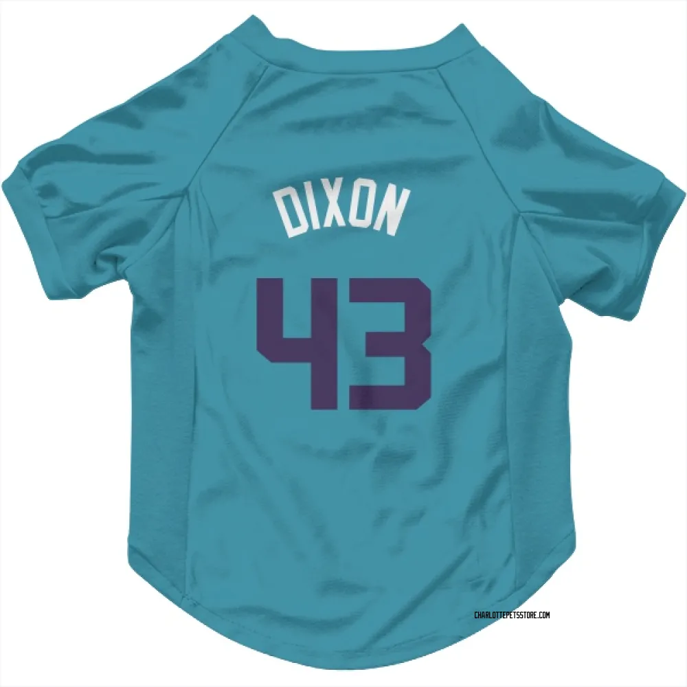 Charlotte Hornets Eric Dixon Teal Purple Pet Jersey for Dog & Cat