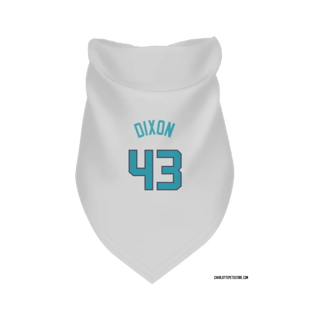 Charlotte Hornets Eric Dixon White Pet Bandana for Dog & Cat