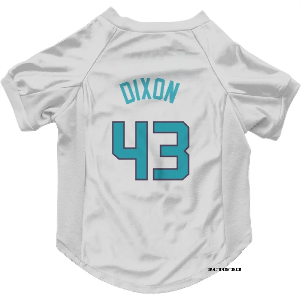 Charlotte Hornets Eric Dixon White Pet Jersey for Dog & Cat