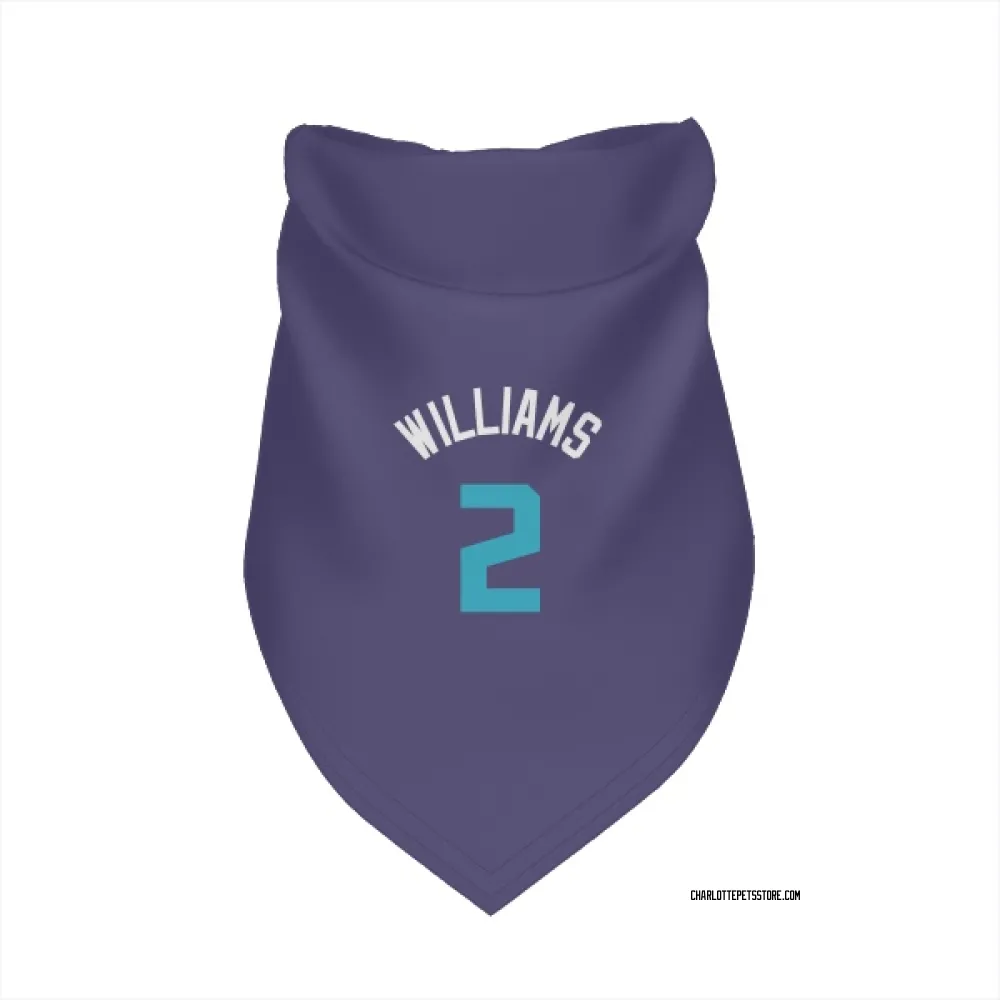 Charlotte Hornets Grant Williams Purple Pet Bandana for Dog & Cat