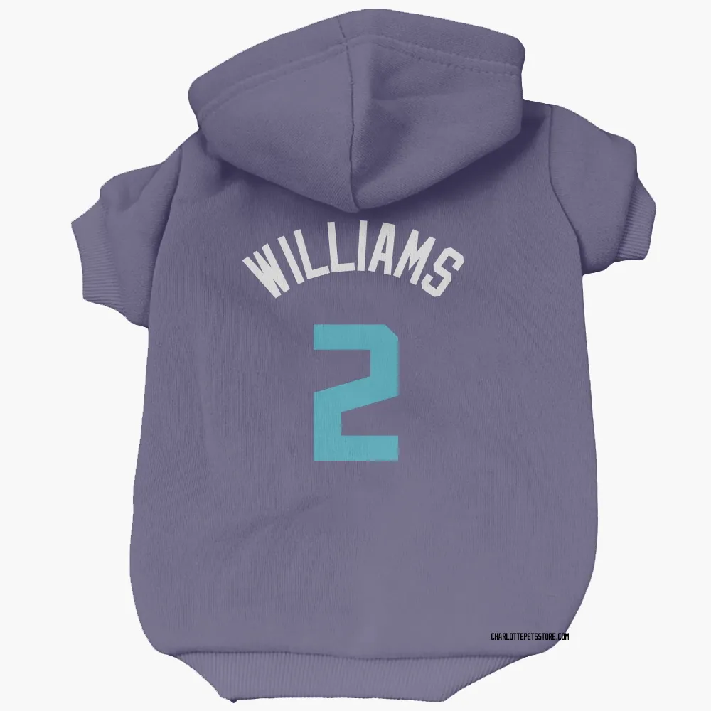 Charlotte Hornets Grant Williams Purple Pet Hoodie for Dog & Cat