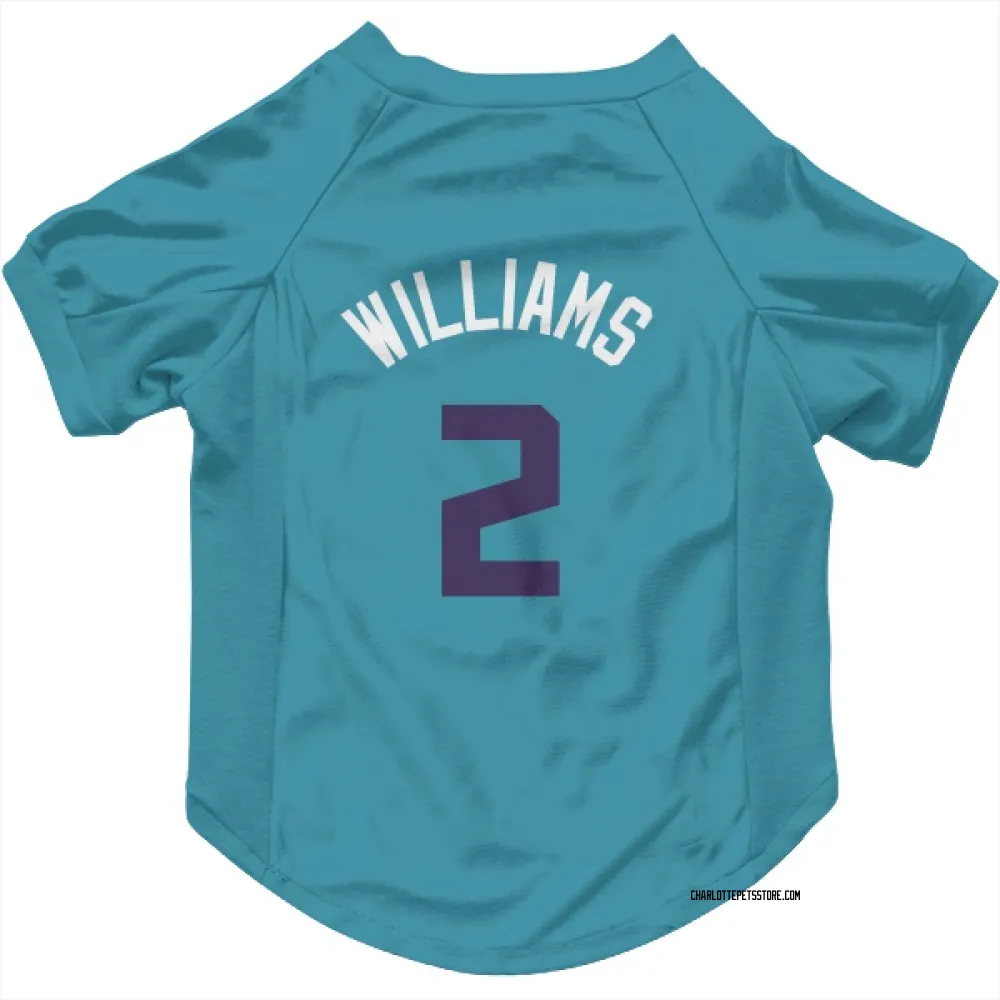 Charlotte Hornets Grant Williams Teal Purple Pet Jersey for Dog & Cat