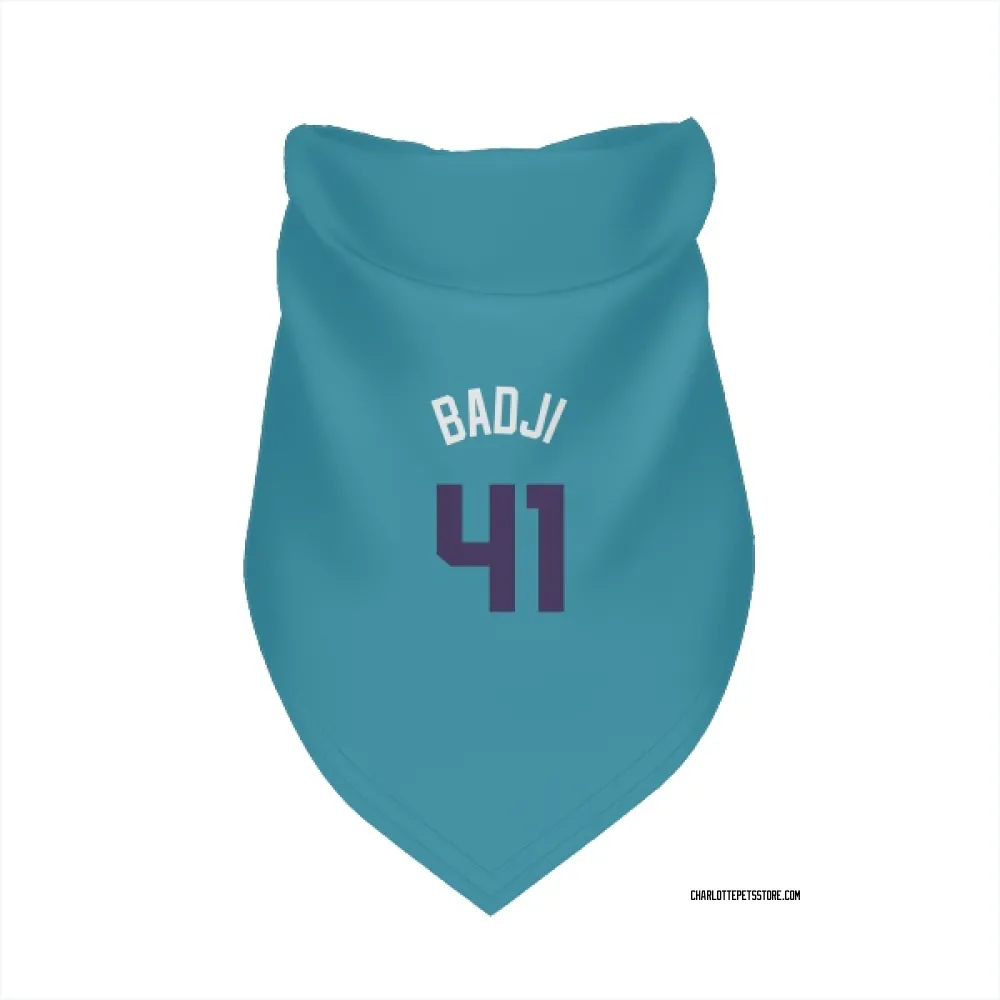 Charlotte Hornets Ibou Badji Teal Purple Pet Bandana for Dog & Cat