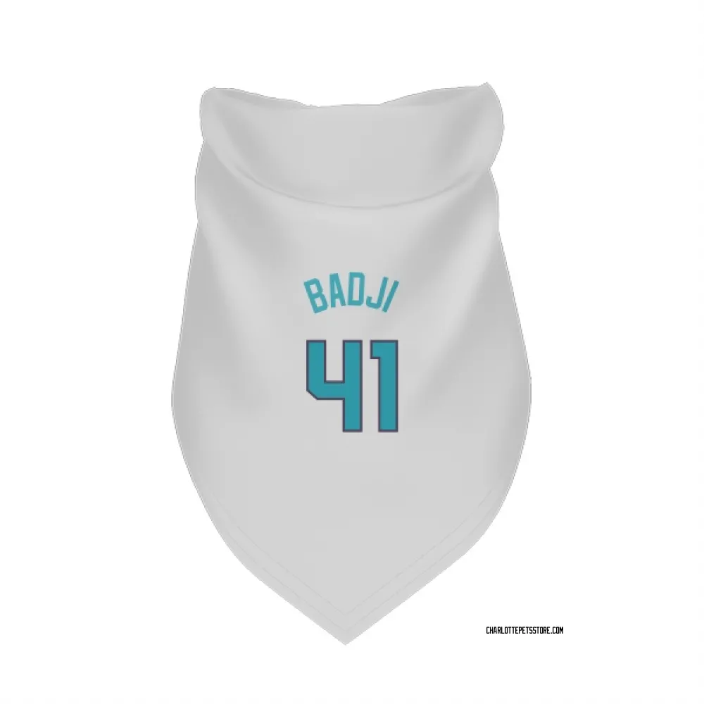 Charlotte Hornets Ibou Badji White Pet Bandana for Dog & Cat