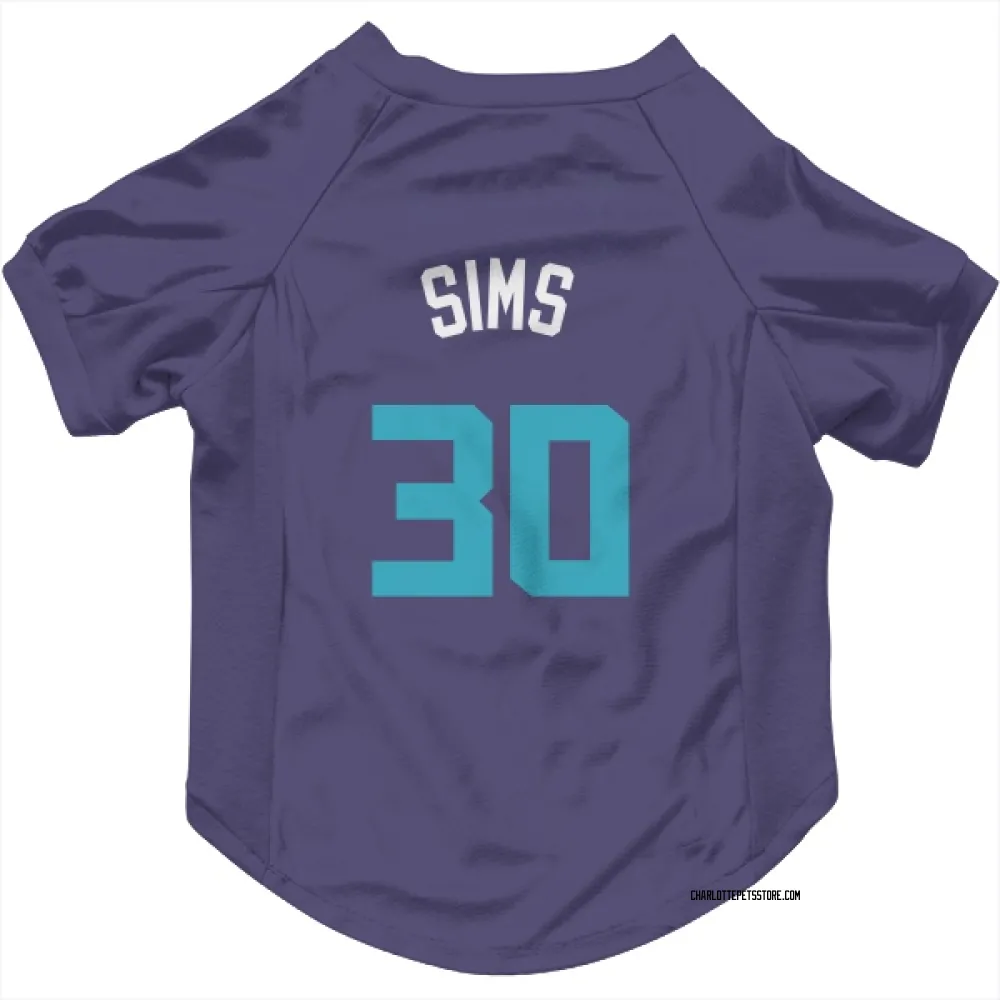 Charlotte Hornets Jaylen Sims Purple Pet Jersey for Dog & Cat