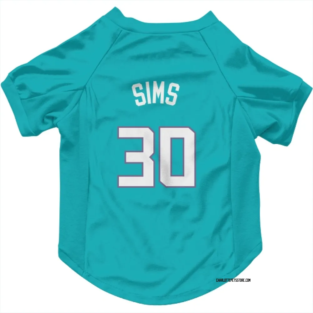 Charlotte Hornets Jaylen Sims Teal Pet Jersey for Dog & Cat