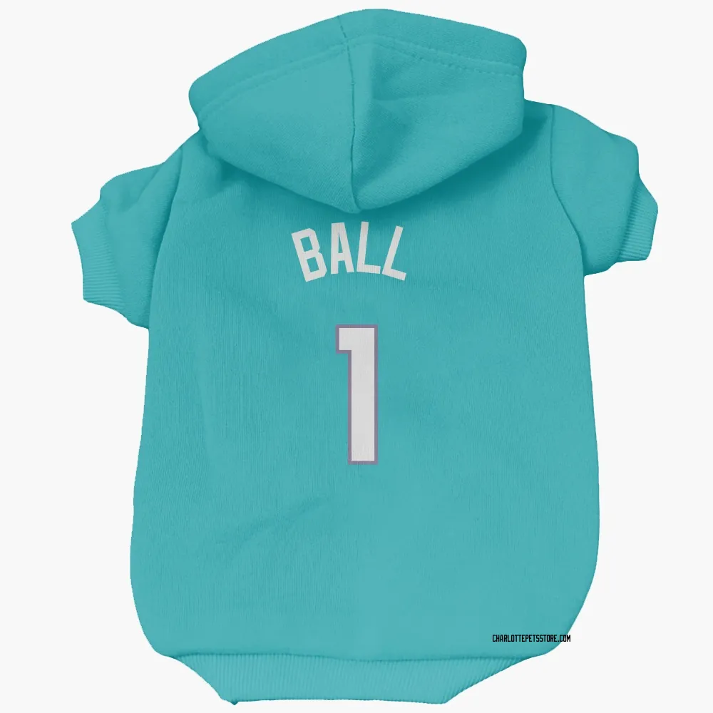 Charlotte Hornets LaMelo Ball Teal Pet Hoodie for Dog & Cat