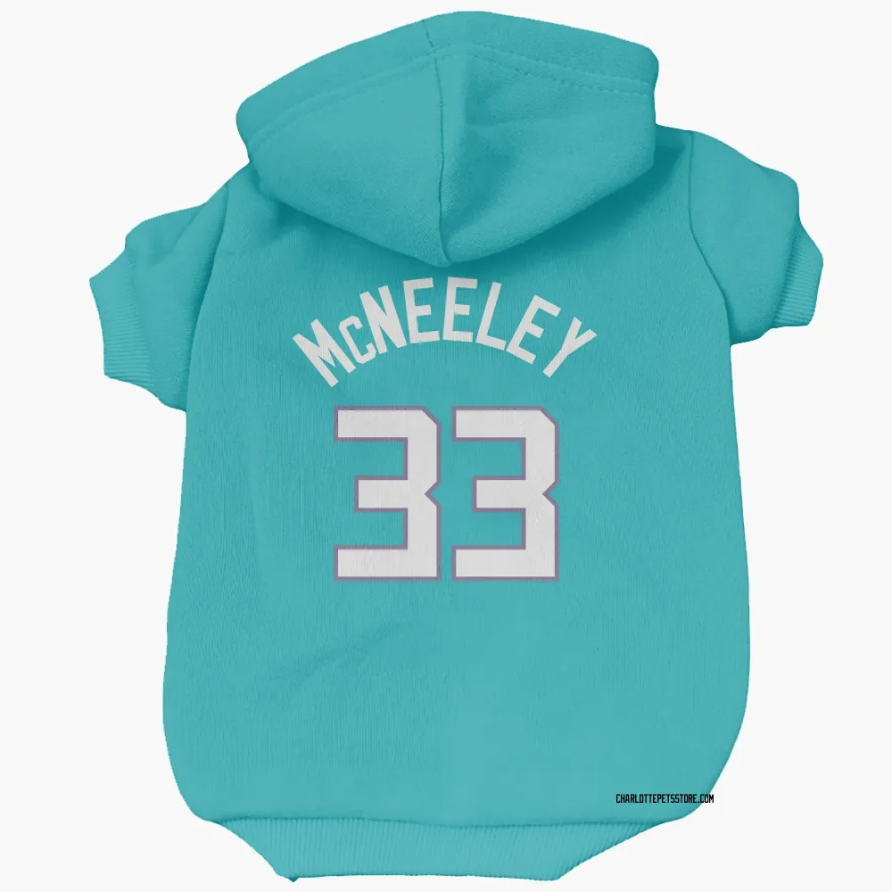 Charlotte Hornets Liam McNeeley Teal Pet Hoodie for Dog & Cat