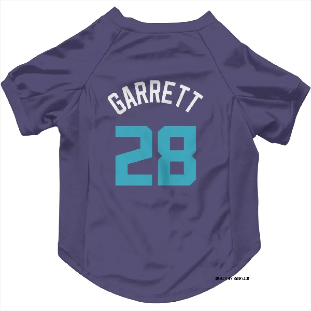Charlotte Hornets Marcus Garrett Purple Pet Jersey for Dog & Cat