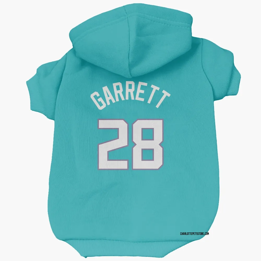 Charlotte Hornets Marcus Garrett Teal Pet Hoodie for Dog & Cat