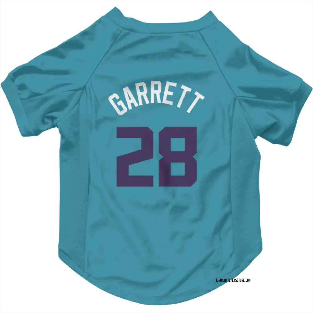 Charlotte Hornets Marcus Garrett Teal Purple Pet Jersey for Dog & Cat