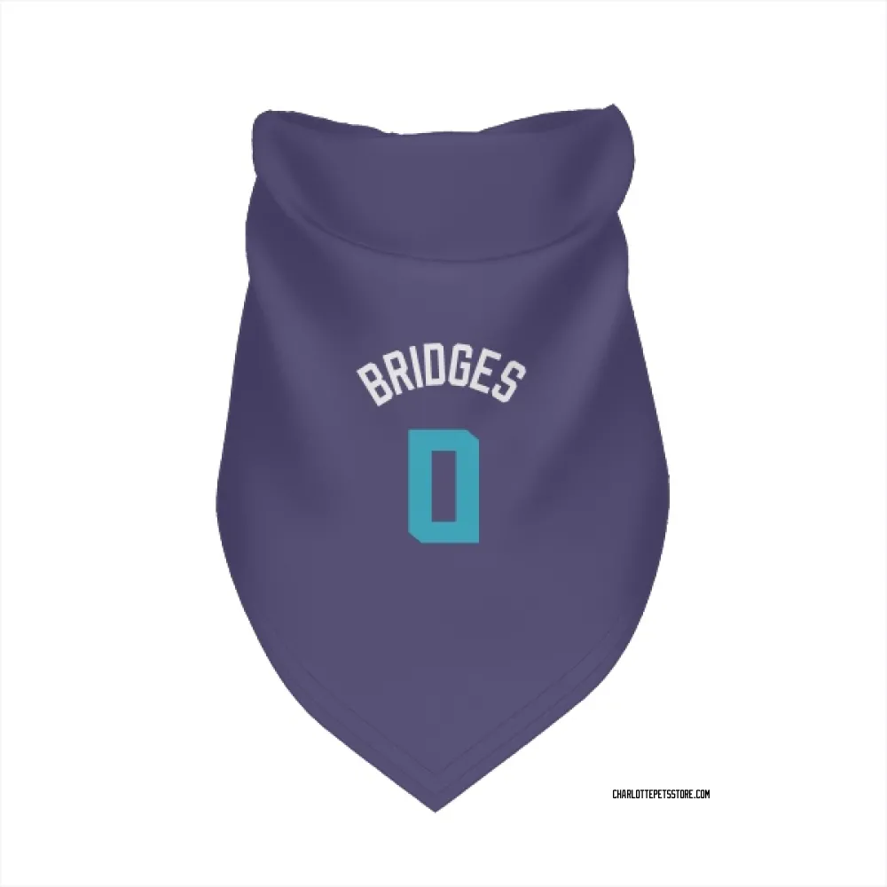 Charlotte Hornets Miles Bridges Purple Pet Bandana for Dog & Cat