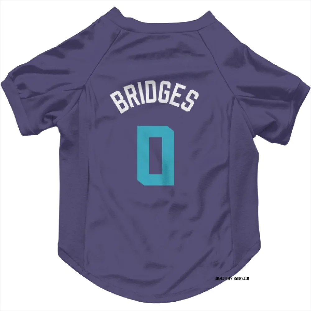 Charlotte Hornets Miles Bridges Purple Pet Jersey for Dog & Cat