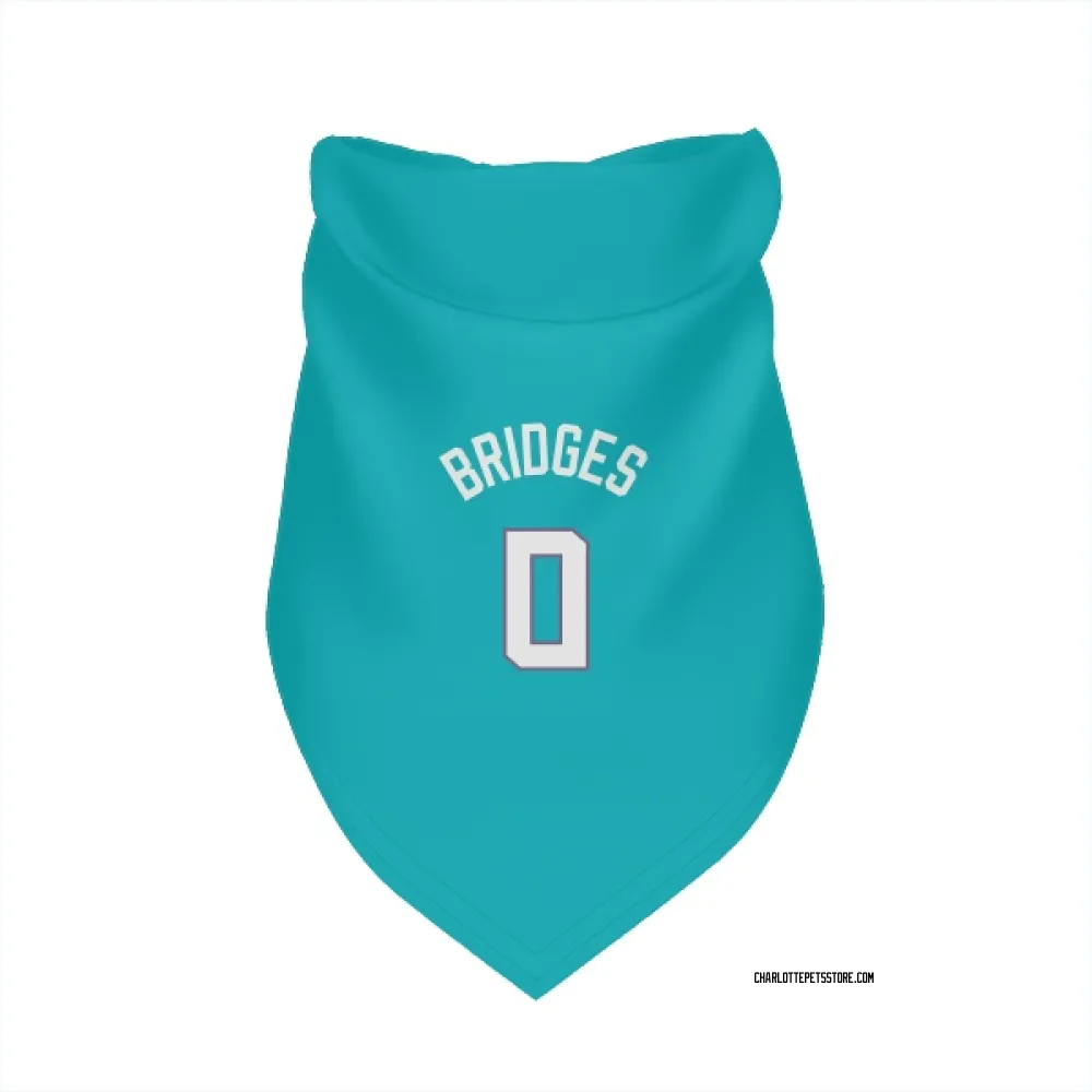 Charlotte Hornets Miles Bridges Teal Pet Bandana for Dog & Cat