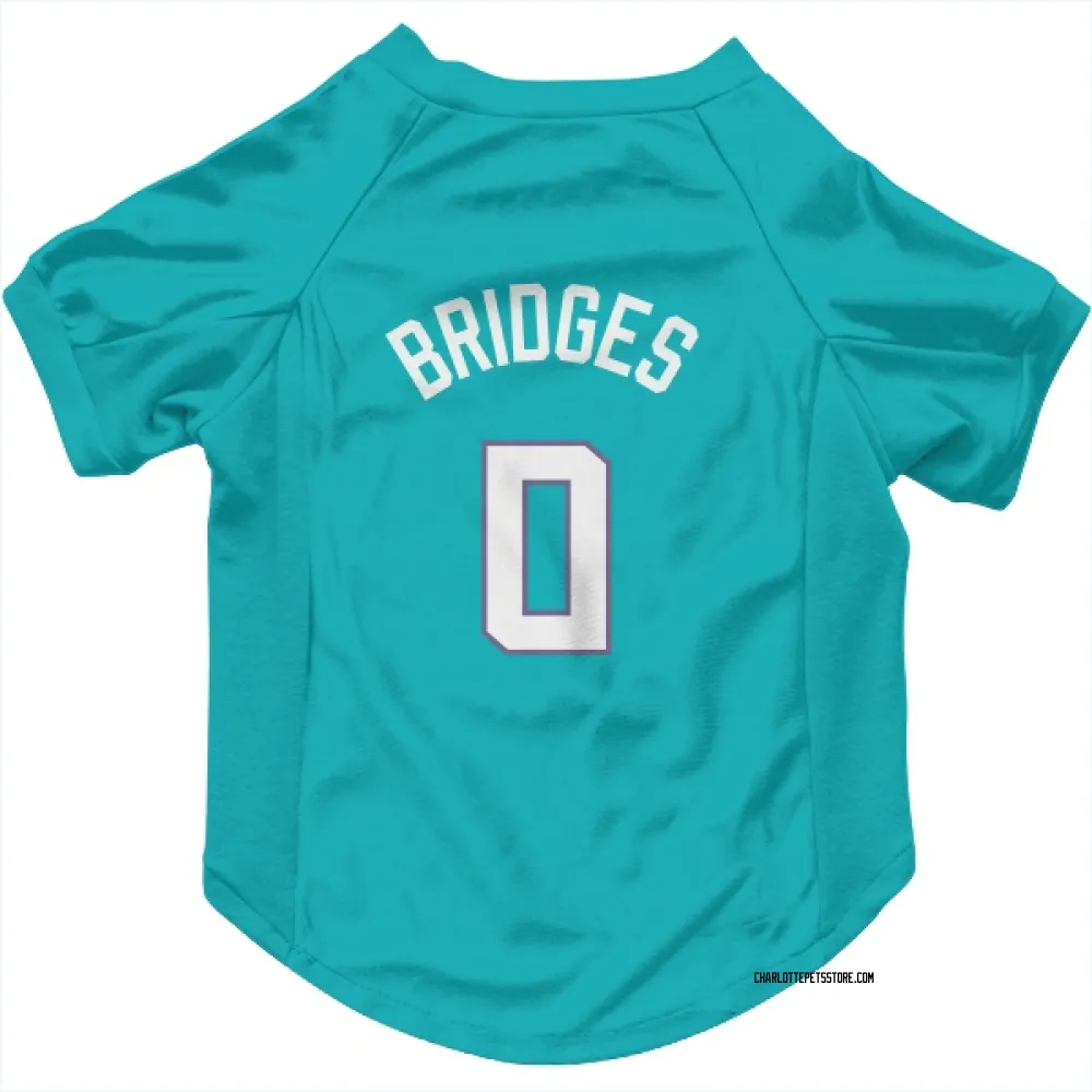 Charlotte Hornets Miles Bridges Teal Pet Jersey for Dog & Cat
