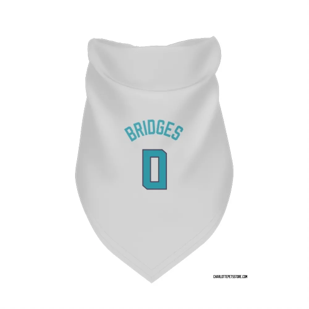 Charlotte Hornets Miles Bridges White Pet Bandana for Dog & Cat