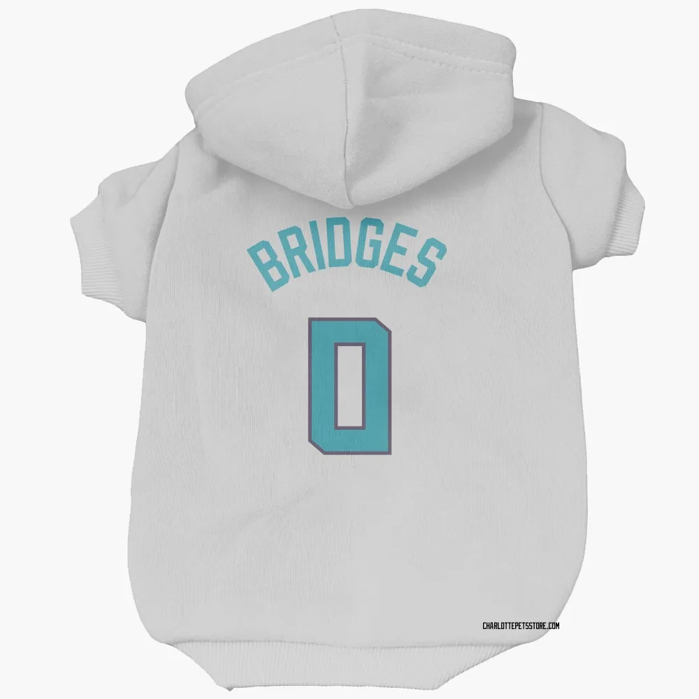 Charlotte Hornets Miles Bridges White Pet Hoodie for Dog & Cat