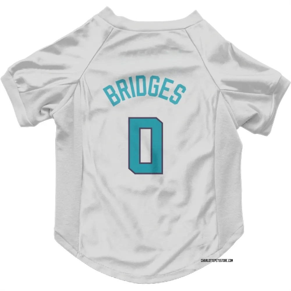 Charlotte Hornets Miles Bridges White Pet Jersey for Dog & Cat