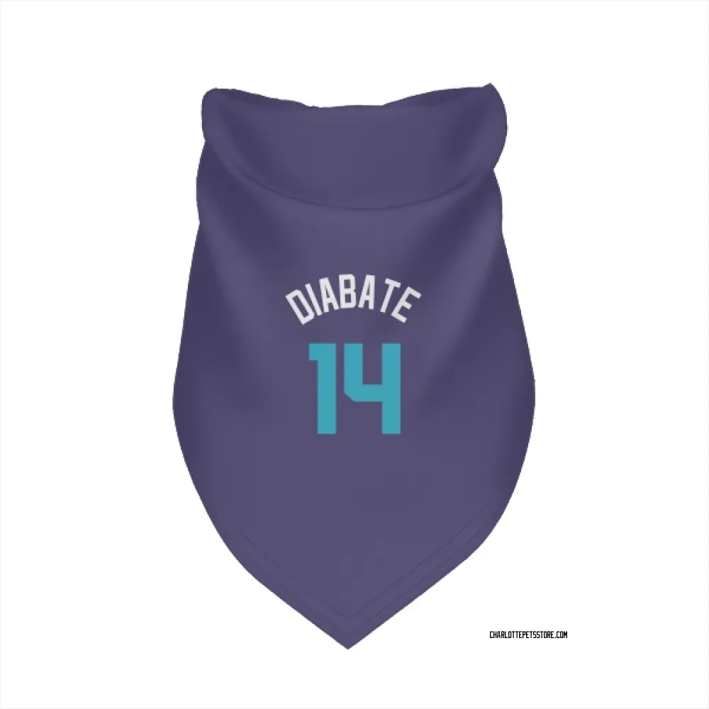 Charlotte Hornets Moussa Diabate Purple Pet Bandana for Dog & Cat
