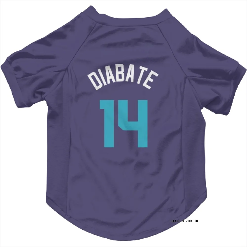 Charlotte Hornets Moussa Diabate Purple Pet Jersey for Dog & Cat