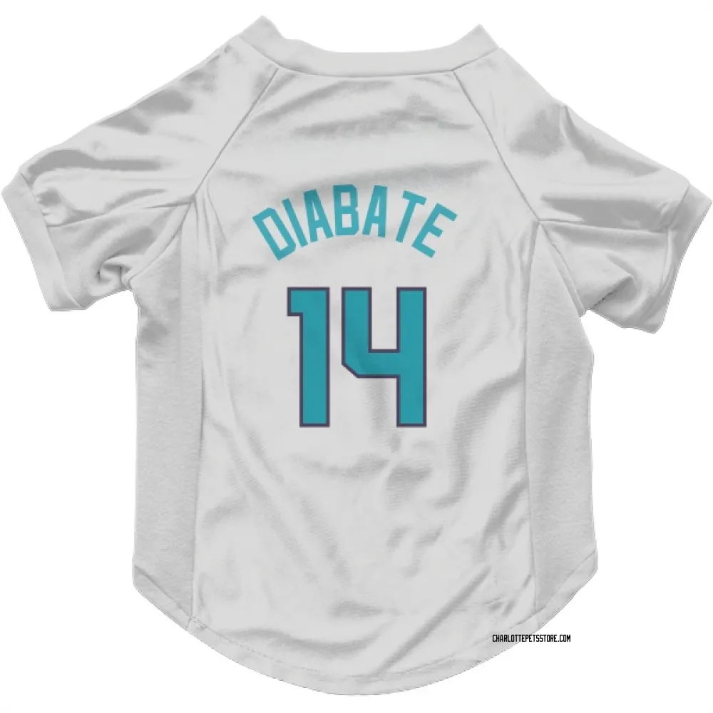 Charlotte Hornets Moussa Diabate White Pet Jersey for Dog & Cat