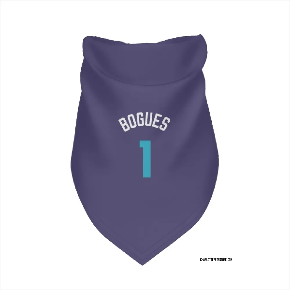 Charlotte Hornets Muggsy Bogues Purple Pet Bandana for Dog & Cat