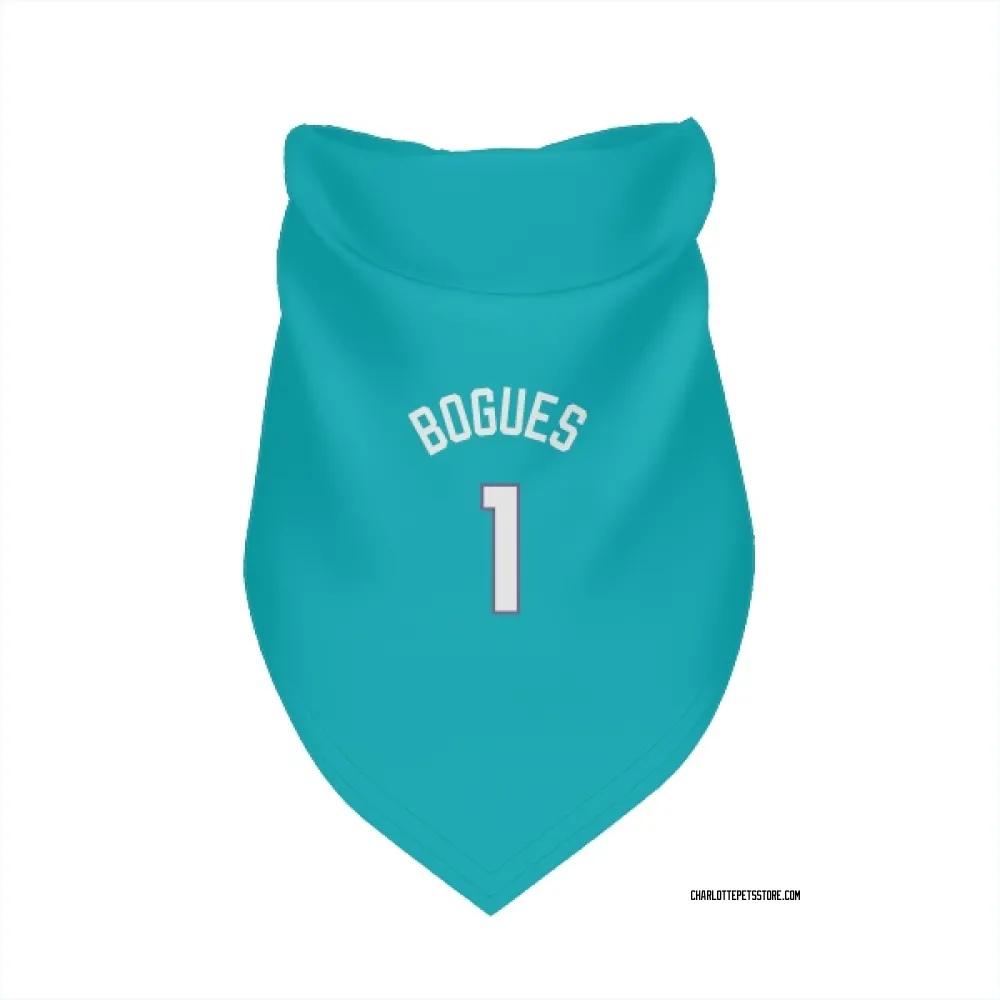 Charlotte Hornets Muggsy Bogues Teal Pet Bandana for Dog & Cat
