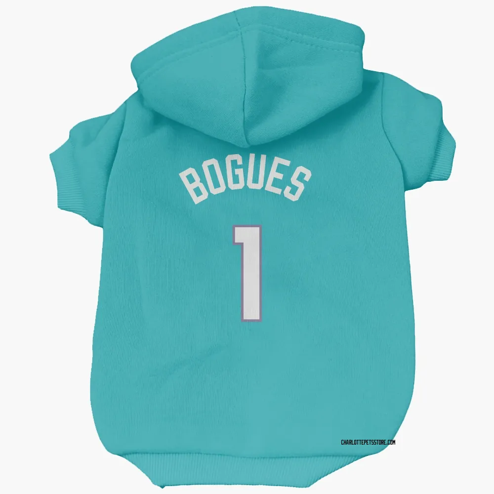 Charlotte Hornets Muggsy Bogues Teal Pet Hoodie for Dog & Cat