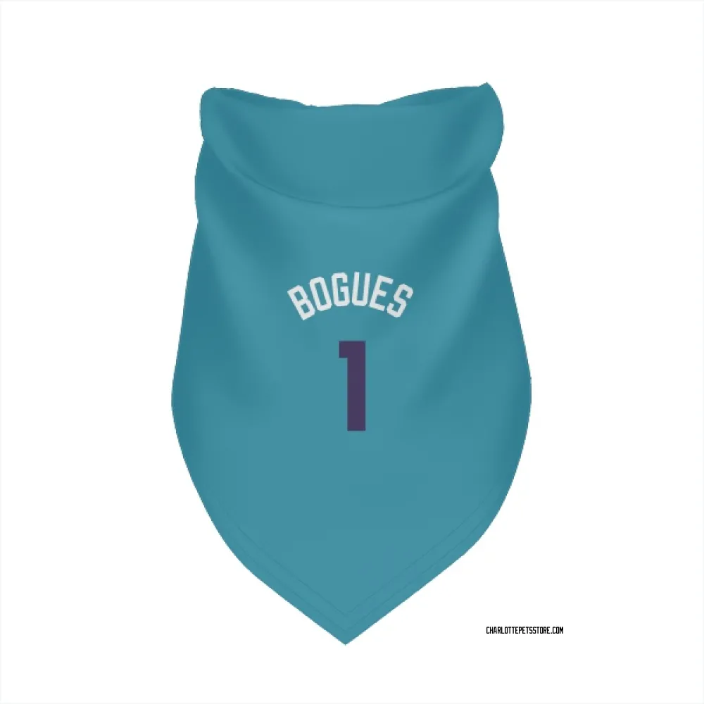 Charlotte Hornets Muggsy Bogues Teal Purple Pet Bandana for Dog & Cat