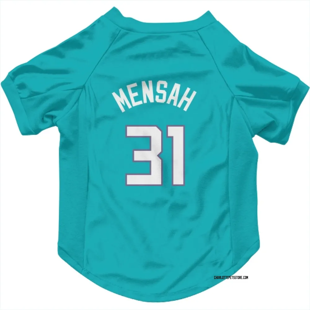 Charlotte Hornets Nathan Mensah Teal Pet Jersey for Dog & Cat