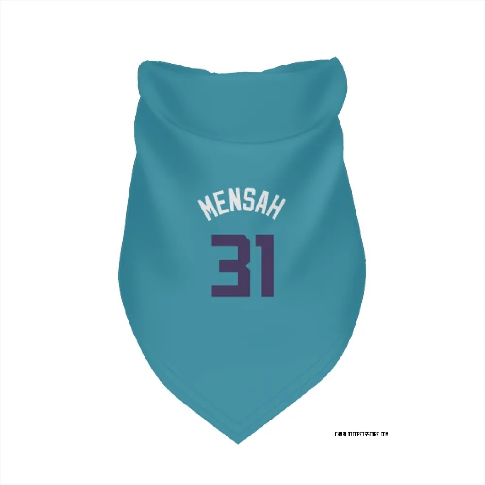 Charlotte Hornets Nathan Mensah Teal Purple Pet Bandana for Dog & Cat