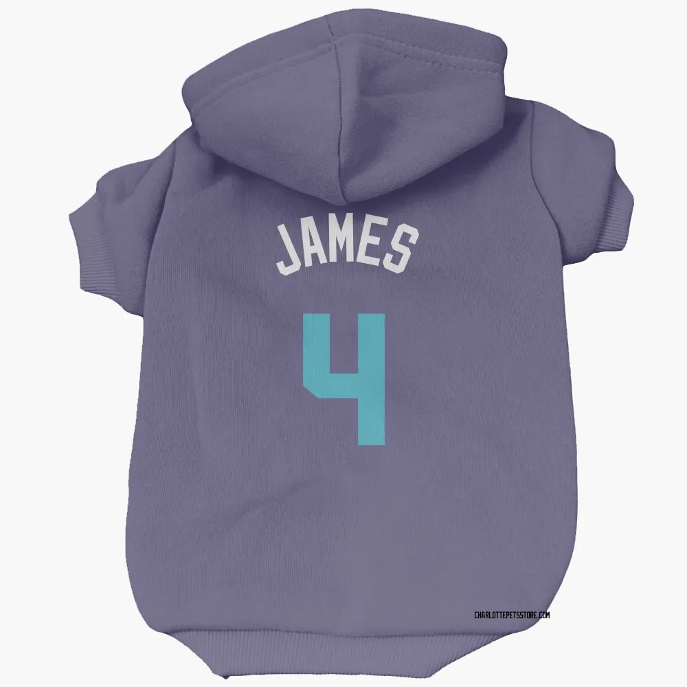 Charlotte Hornets Sion James Purple Pet Hoodie for Dog & Cat