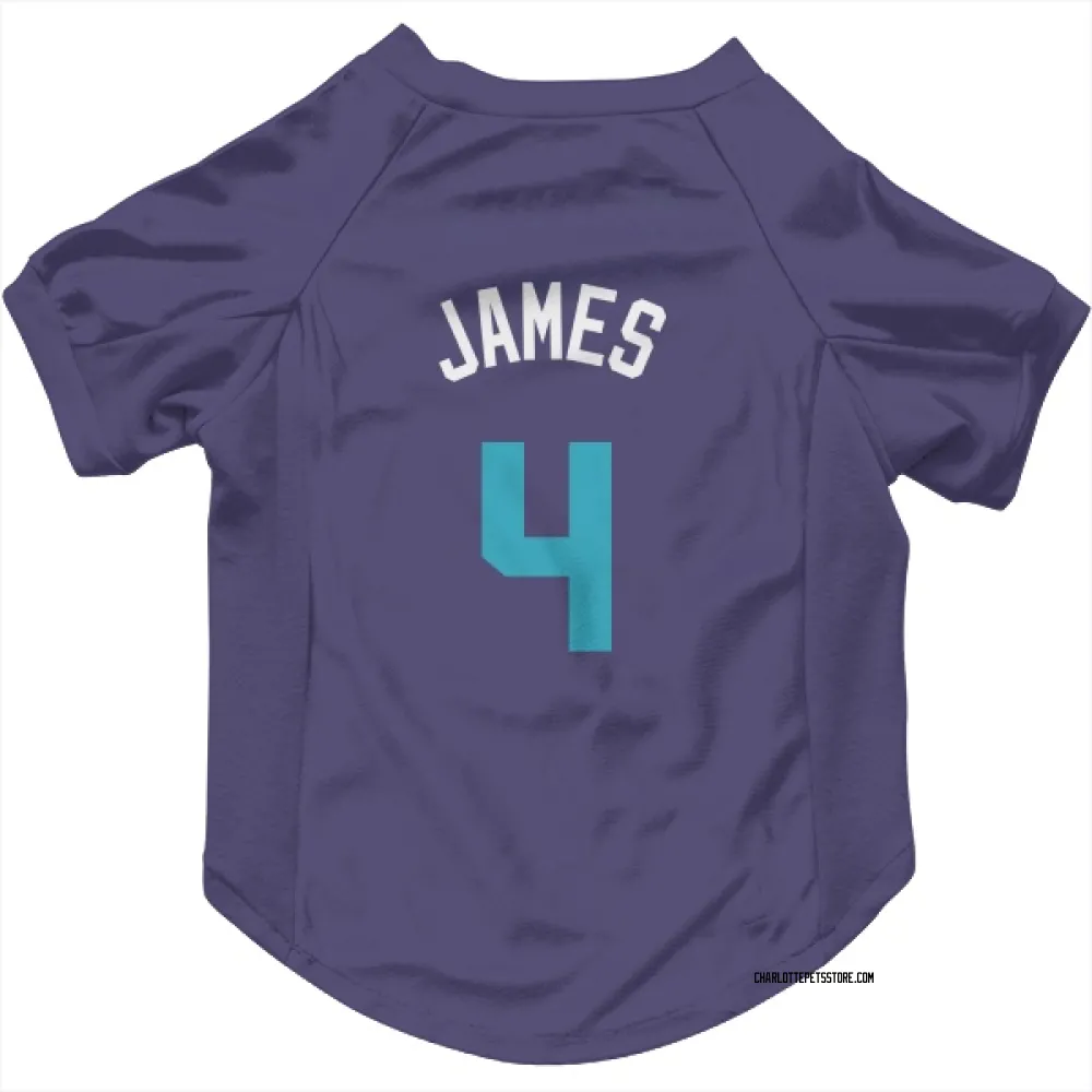Charlotte Hornets Sion James Purple Pet Jersey for Dog & Cat